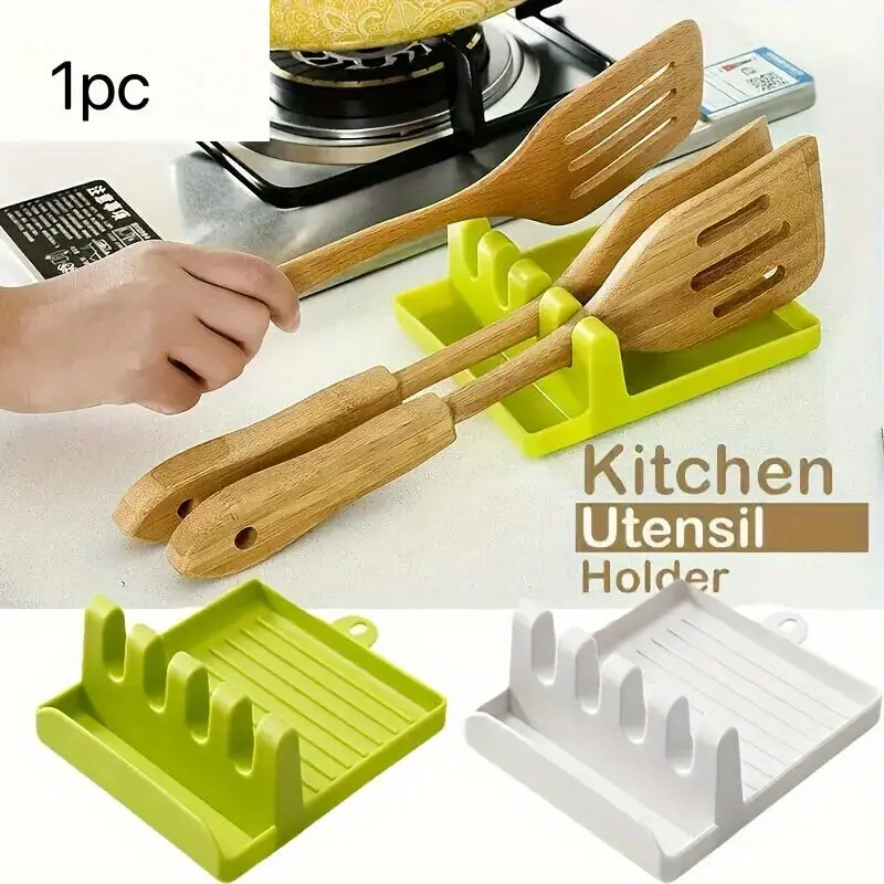 Silicone Cutlery Holder, Multifunctional Spoon Rest, Kitchen Utensil Holder, Tableware Rest for Spoon, Fork, Knife, Kitchen Accessories 6