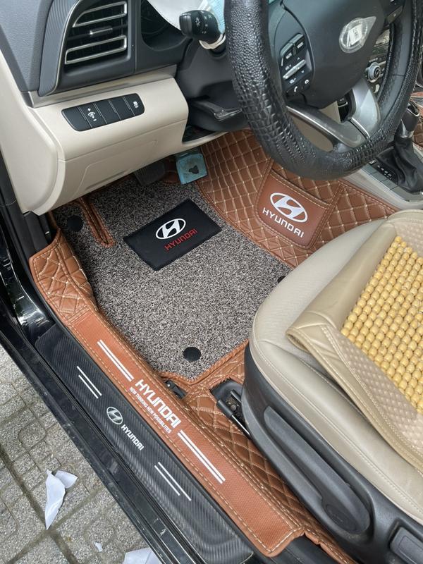 Huyndai Elantra Thảm 6D Full viền bậc cửa inlgo hãng xe 1