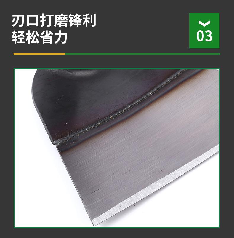 Product Introduction of [Agricultural hoe] Growing vegetables, turning the ground, weeding with long handle, digging bamboo shoots, big hoes, gardening steel hoes, wide hoes, pursed hoes, shovels and hoes 8