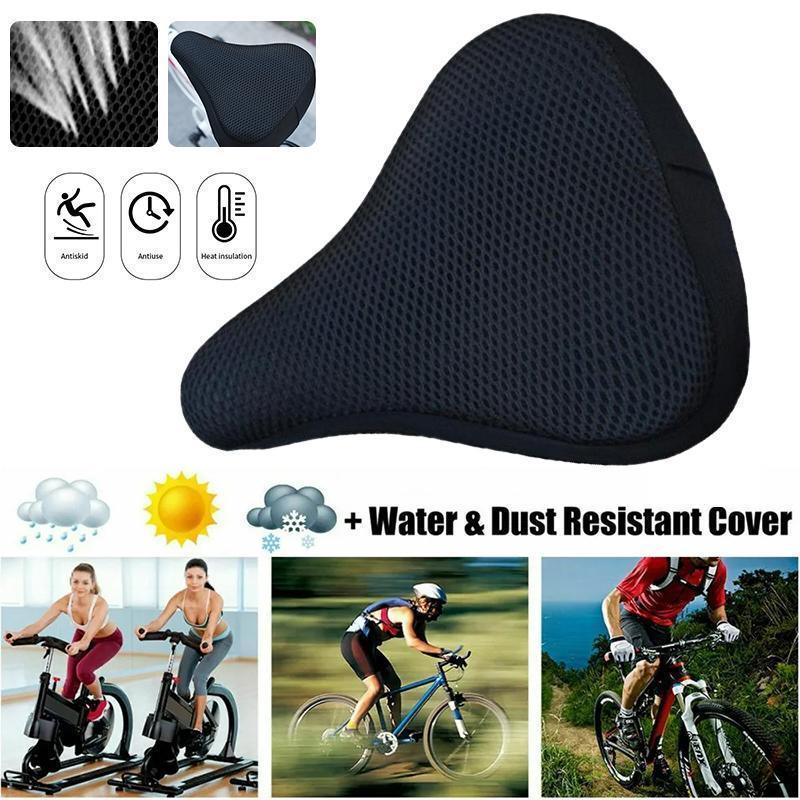 Product Introduction of 【Huichi2】Bicycle Saddle 3D Soft Bike Seat Cover Cycling Silicone Seat Cushion Cycling Breathable Saddle Comfortable Bicycle Bike 16