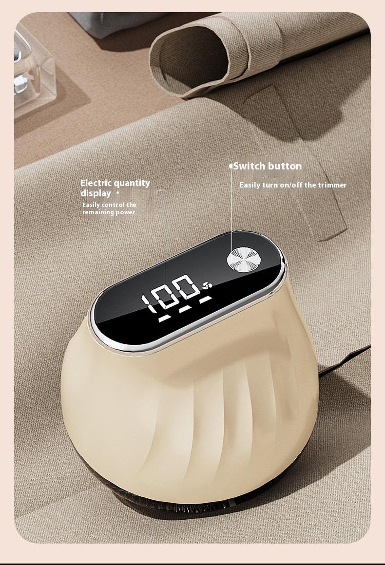Product Introduction of New Mini Fur Ball Trimmer Household Rechargeable Lady Shaver Digital Display Clothing Hair Remover Portable Depilation Ball 10