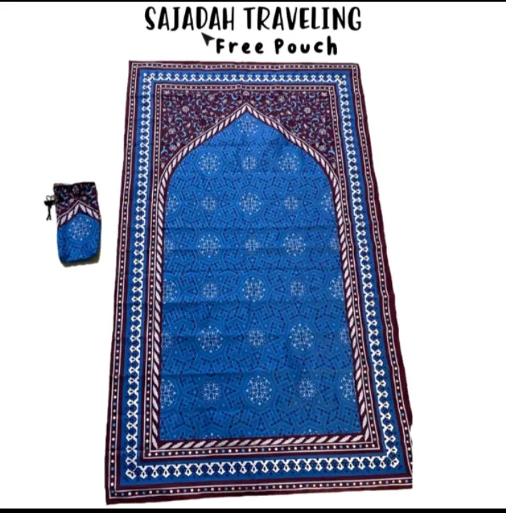 SAJADAH TRAVELING FREE POUCH TERLARIS motif muslim