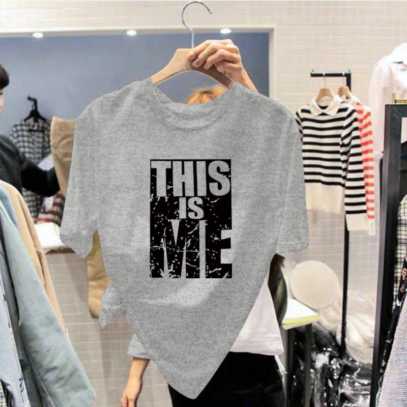 Product Introduction of Unisex T Shirt for Women Korean Fashion Loose Teen Tops Printed Graphic Casual Short-sleeved O304m 21