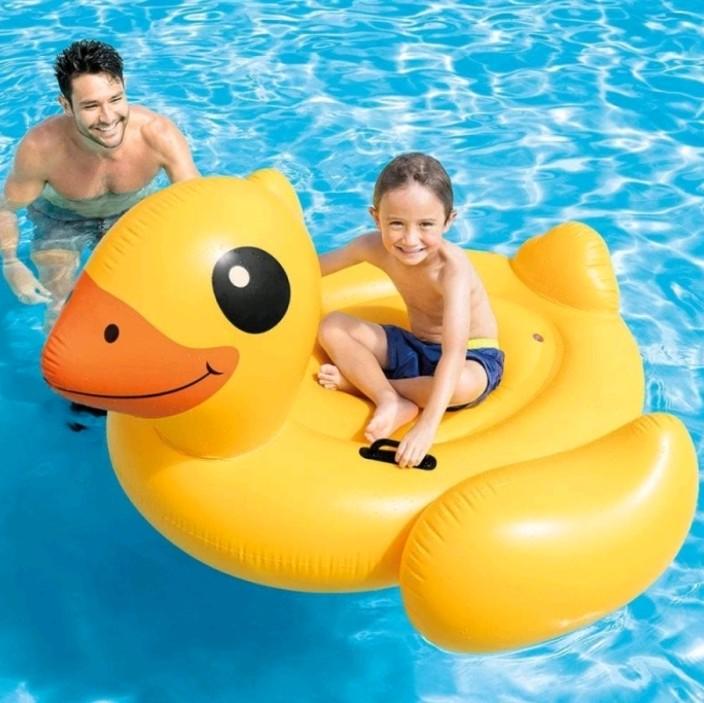 Intex pelampung yellow duck ride-on #57556 3
