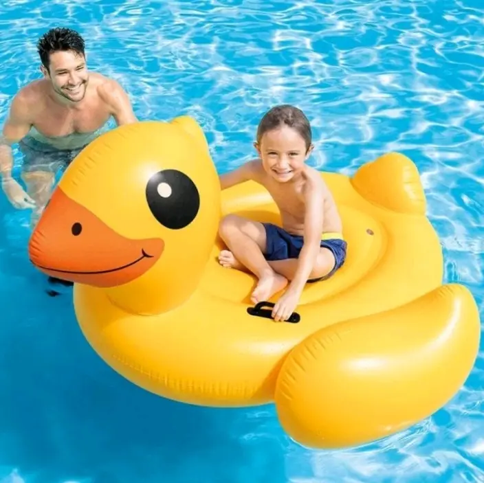 Intex pelampung yellow duck ride-on #57556 2