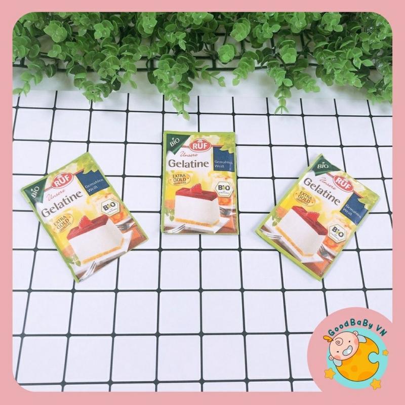 Bột Gelatin / gelatine Hữu Cơ Làm Kẹo dẻo, Thạch Rau Câu RUF Cho Bé