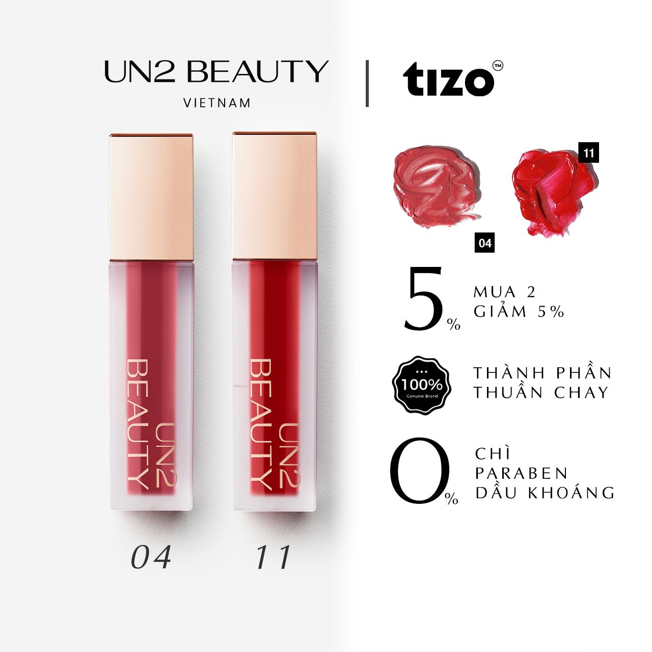 COMBO 2 SON  LÌ THUẦN CHAY DƯỠNG ẨM MỊN MÔI SOFT LIQUID LIPSTICK 5.5G MÀU 4 VÀ MÀU 11 MỸ PHẨM WOMEN