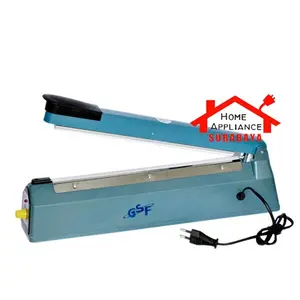 GSF Alat Press Perekat Plastik Impulse Sealer PFS 300 30 CM GSF 2300 Listrik Vacuum Lebar 30 CM Daya 200-400 Watt dengan Pengatur Pemanas