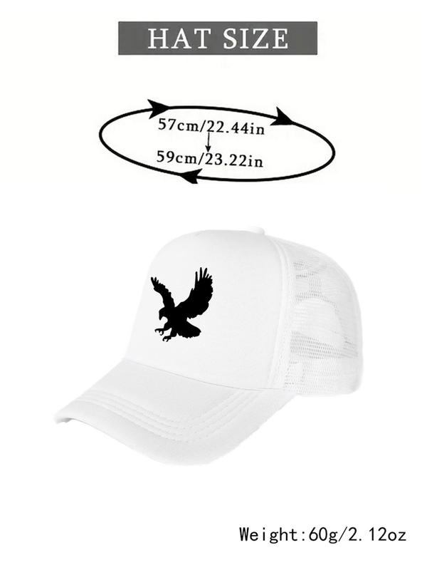 Eagle Wings Pattern Baseball Cap, Casual Outdoor Sports Hat for Men & Women, Adjustable Sun Protection Golf Hat for Daily Wear, Red Hat 4