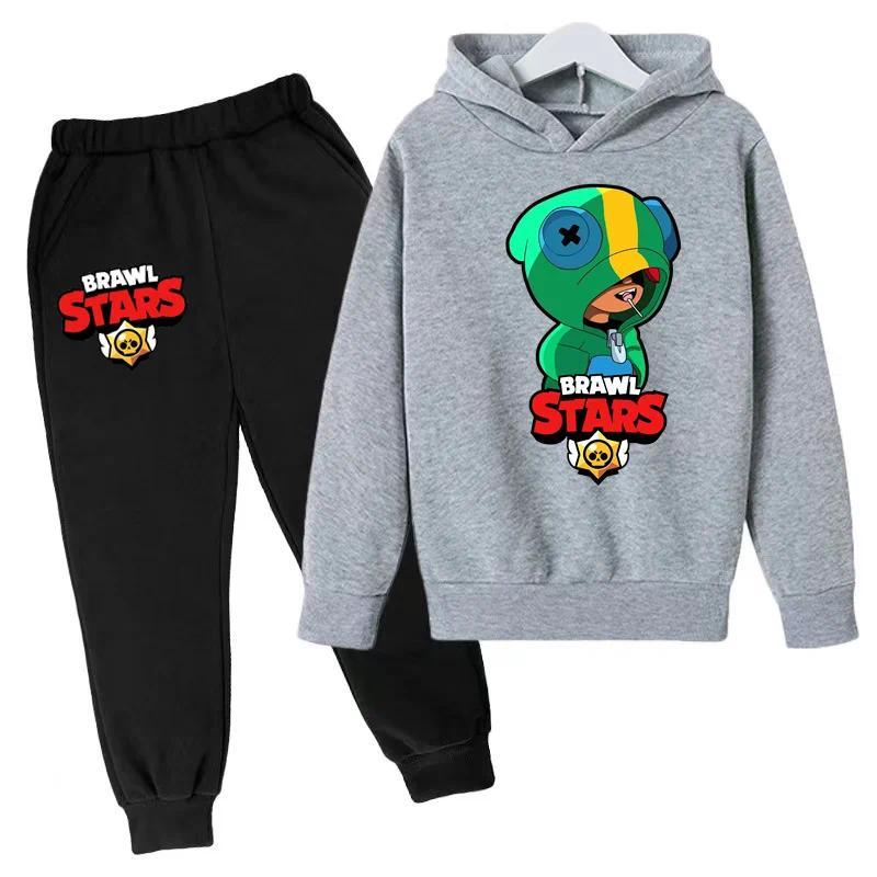 Product Introduction of Children's cartoon game printed hoodie Sports shirt top + pants handsome sports comfortable casual suit 6