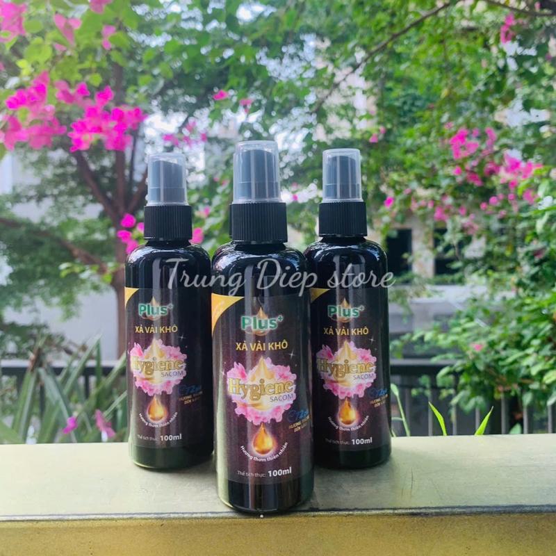 Combo 4 chai xịt vải khô Hygiene Plus+ hương nước hoa chai 100ml