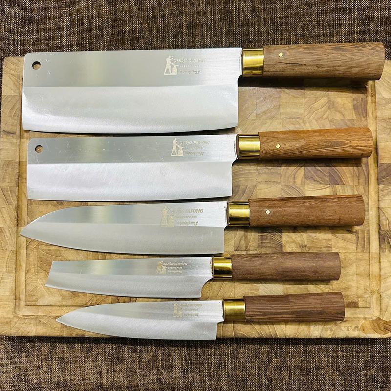 (Mua 4 tặng 1)Bộ 4 dao thép trắng Nhật không không gỉ mác thép Nhật 420HC độ cứng 58HRC bảo hành 12 tháng - Mã 20