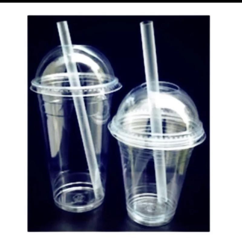 50 cốc nhựa dùng 1 lần 500ml- 700ml kèm nắp cầu hàng đẹp