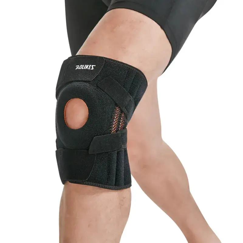 Nẹp Đầu Gối, AOLIKES, 1 Cặp, với Ổn Định bên, để Giảm Đau Đầu Gối, Hỗ trợ đầu gối Xương bánh chè, Thích hợp cho nam và nữ, Lý Tưởng cho các môn thể thao như Chạy, Bóng chuyền, Leo Núi 2