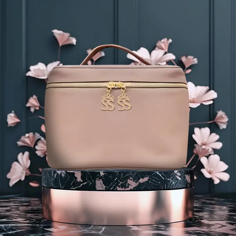 SSSKIN Pouch COKLAT Pouch Makeup Tempat Makeup Premium