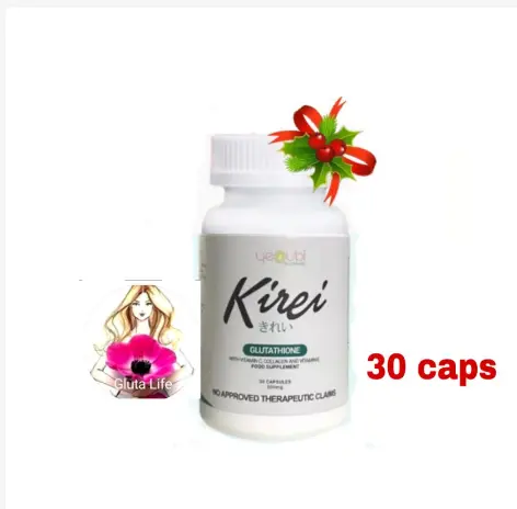 kirei glutathione price in watsons Authentic Kirei Glutathione (30 capsules) W/ vitamin C Fitness Edible  Supplement Dietary Healthcare Beauty