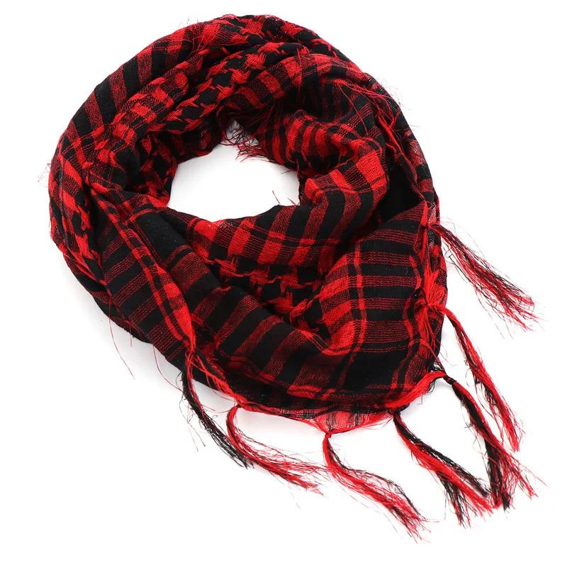 Khăn quàng cổ sa mạc Ả Rập, Unisex, Nhẹ, Khăn Quàng quàng cổ Chiến Thuật mềm mại, Thích hợp cho nam và nữ, Khăn choàng Turban, Thích hợp cho chơi Airsoft, có viền, Màu kẻ sọc 8