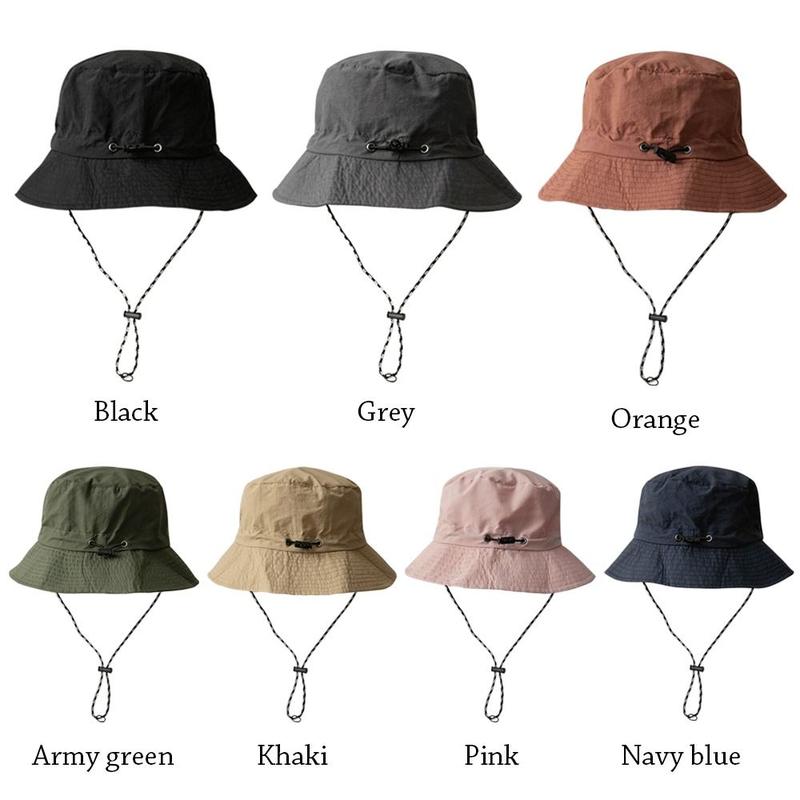 Product Introduction of Summer Waterproof Bucket Hat Storage Bag Quick-drying Sun Hat Portable Anti-UV Panama Cap Camping Hiking 19