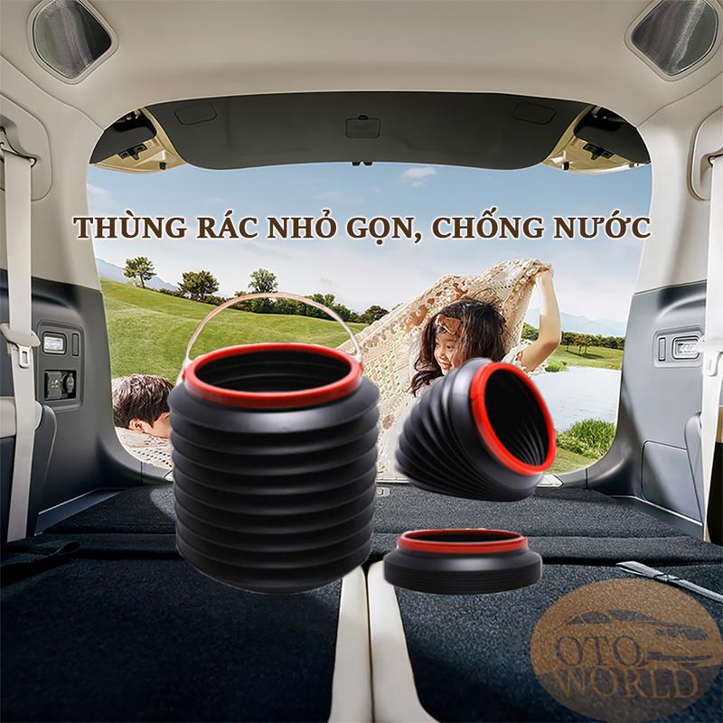 THÙNG GẬP ĐỰNG RÁC GỌN NHẸ - TIỆN LỢI - ĐA NĂNG CHO XE HƠI 1