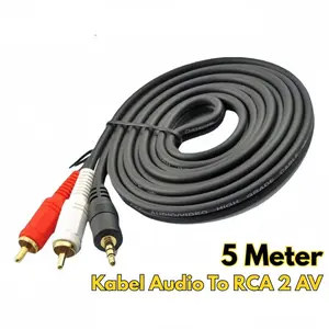 Kabel Audio To AV RCA RCA 5M 5 Speaker Audio Meter BR287 To 2