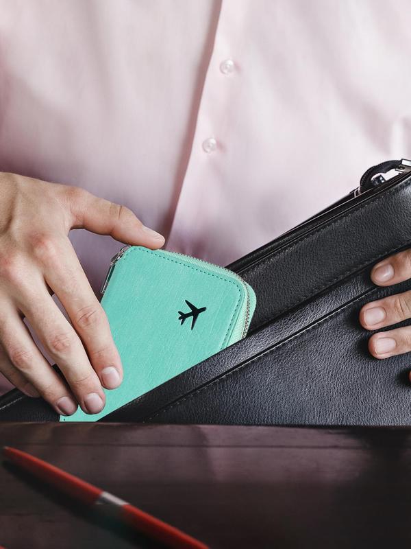 Solid Color Zipper Closure Passport Wallet, Fashionable Travel Document Holder Cover, Casual Trendy Versatile High-quality Passport Case for Women & Men 8