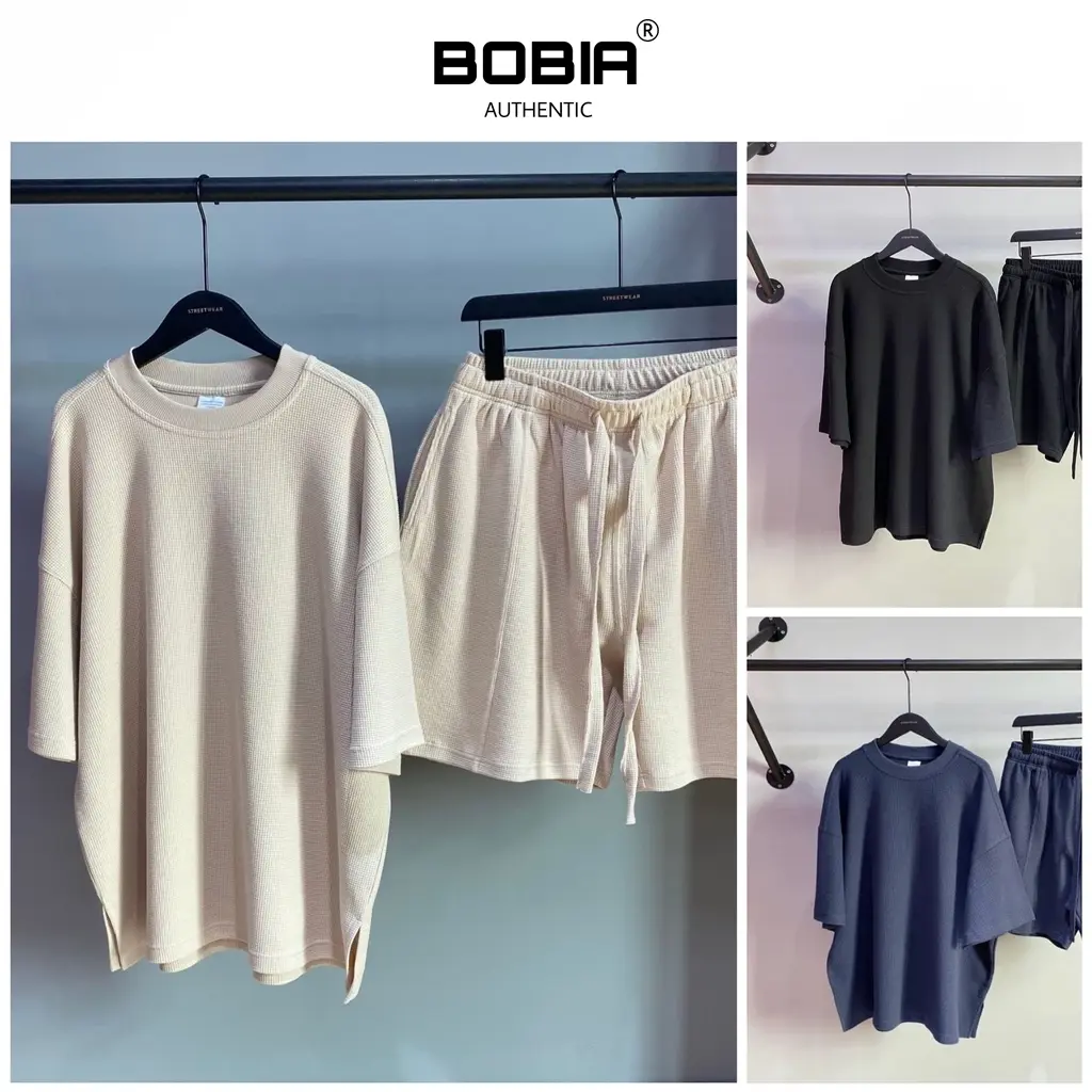 Set bộ Unisex Cotton nam nữ (quần short+áo phông) chất cotton tổ ong Hive cao cấp, quần đùi, áo unisex tay lỡ, basic