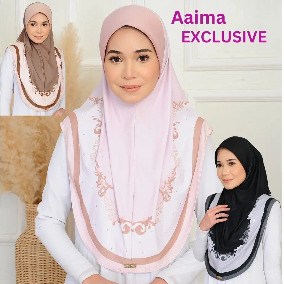 Women TUDUNG SARUNG CORAK MOSCREPE Awning Scuba TABUR 007 Hijab