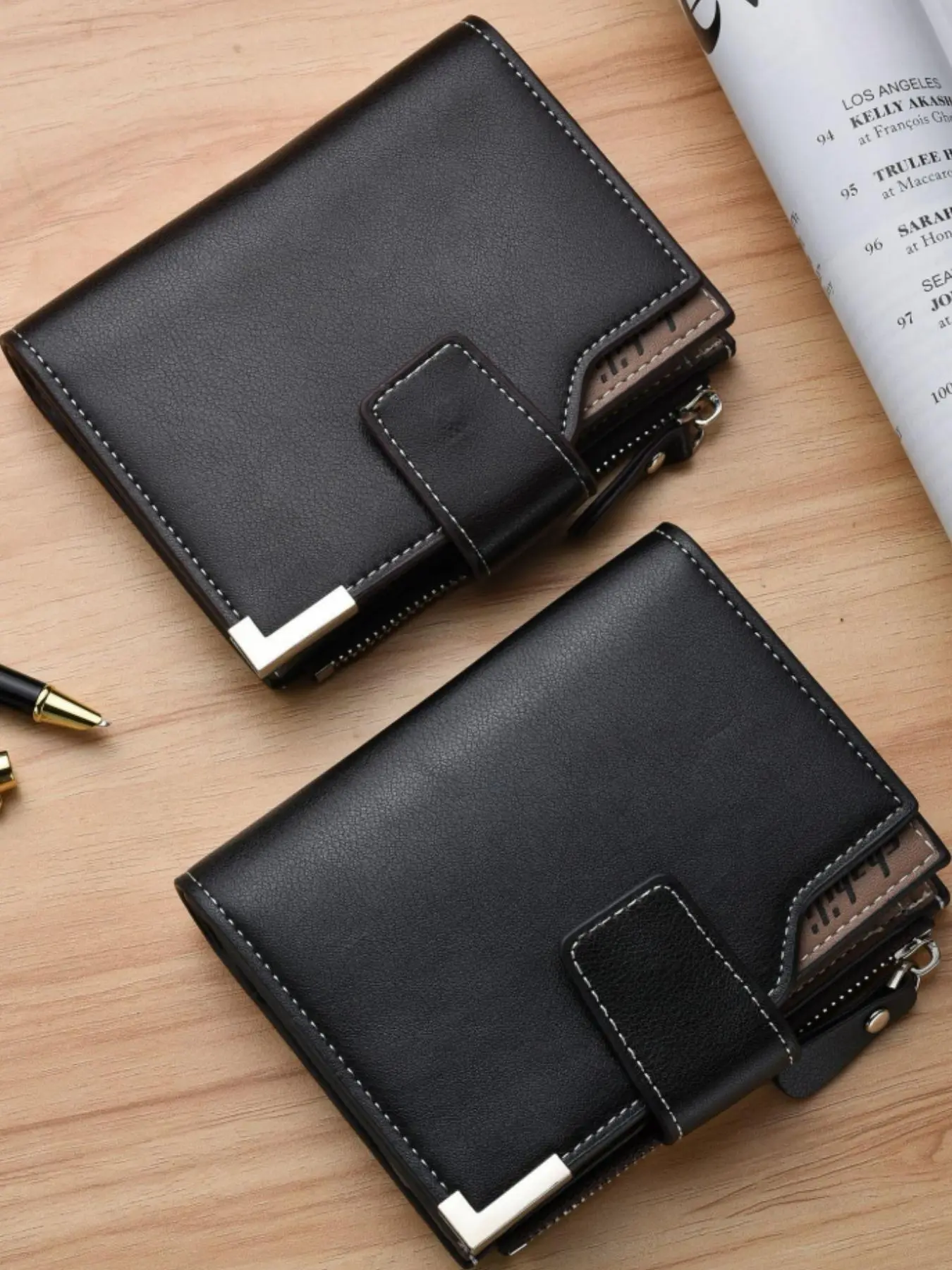 Men's Business Fashion Bifold Wallet, Multi Card Slot Wallet, Casual Trendy Wallet for Work & Daily Use, Birthday Gift for Men