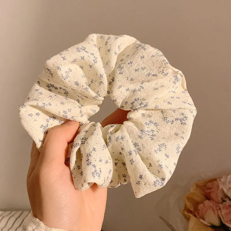 Scrunchie Hoa Nhẹ Nhàng, Phong Cách Hàn Quốc, Nghệ Thuật, Bóng Lớn, Băng Đô Cài Tóc, Băng Đô, Phụ Kiện Tóc, Bán Chạy, Phong Cách Hoa, [Shop Bán Chạy] 1