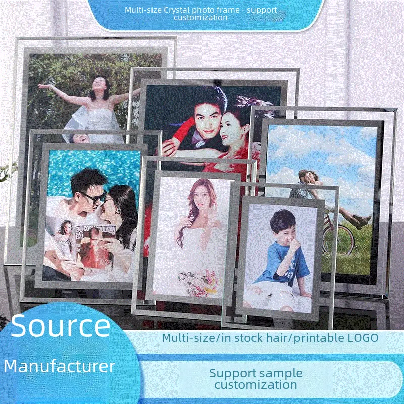 5-Inch 6-Inch 7-Inch Photo Frame 8-Inch 10-Inch A4 Crystal Glass Photo ...