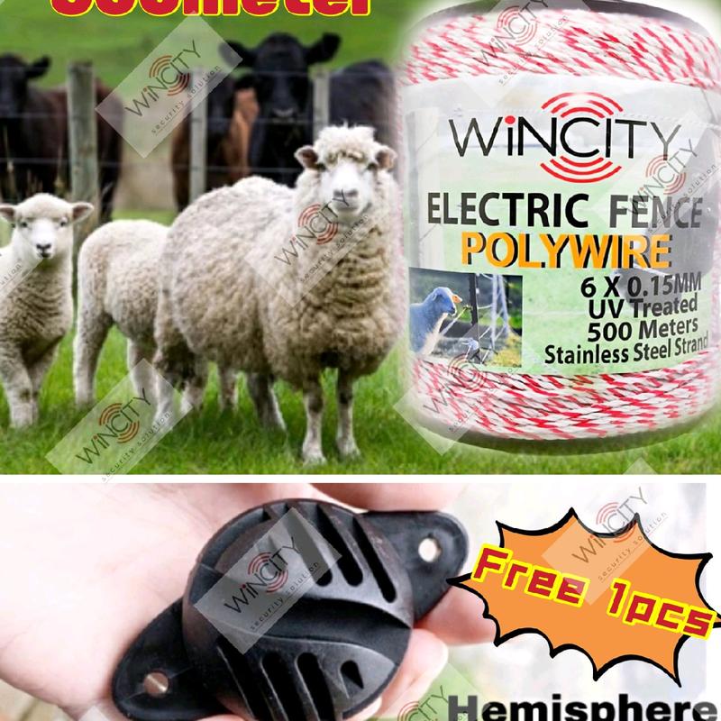 WSS 500M PoliWire PolyWire WINCITY Poli Poly Wire Electric Fence ...