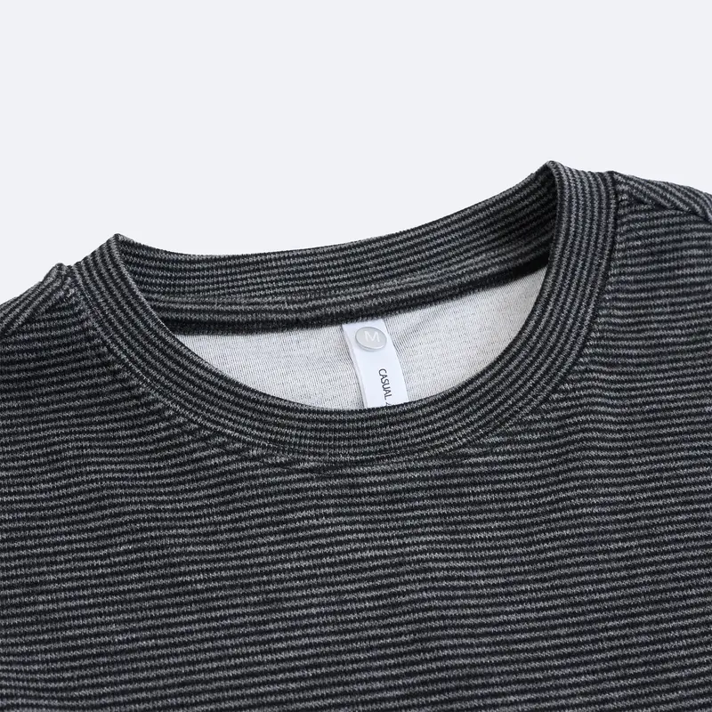 Combo 2 Áo Nỉ Giữ Nhiệt Nam Cổ Tròn 3 Màu ATINO L.3.7894 VN Menswear Dài Tay Tre Bi 4