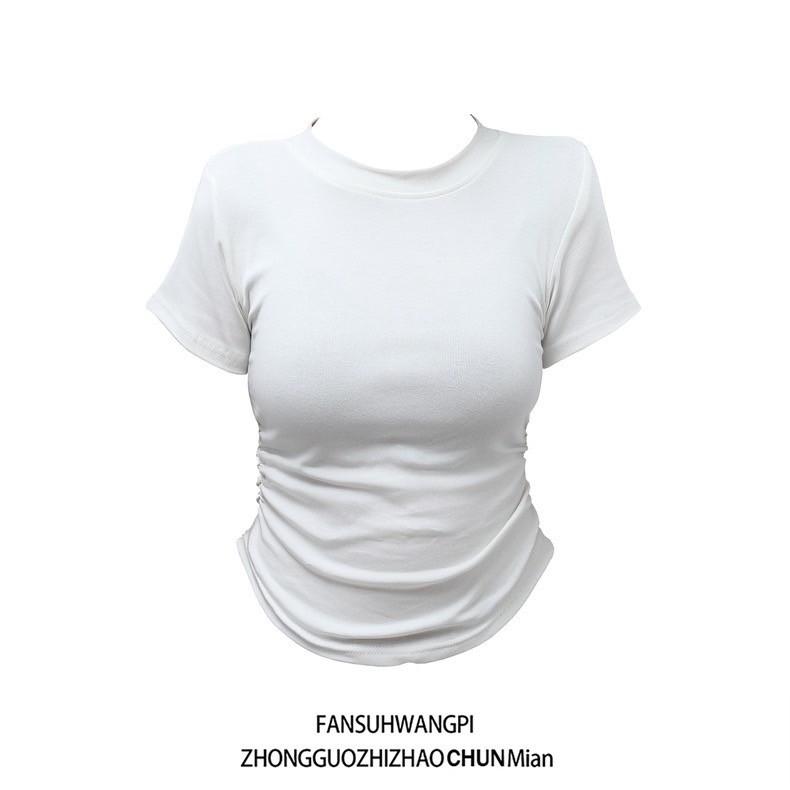 Product Introduction of 【พร้อมส่งจากกรุงเทพ】M-3XL เสื้อแขนสั้นผู้หญิง เสื้อสาวอวบไซส์ใหญ่ เสื้อเอวจั้มสุดเซ็กซี เสือผู้หญิงสีพื้น แมทช์ง่าย ผ้านุ่ม ผ้าดีใส่สบายเหมาะกับอากาศร้อน ๆ Lady Women เสื้อยืดสาวอวบ Clothing Tshirt เสื้อ เข้า รูป ผู้หญิง ไซส์ ใหญ่ ไซส์ เล็ก 35
