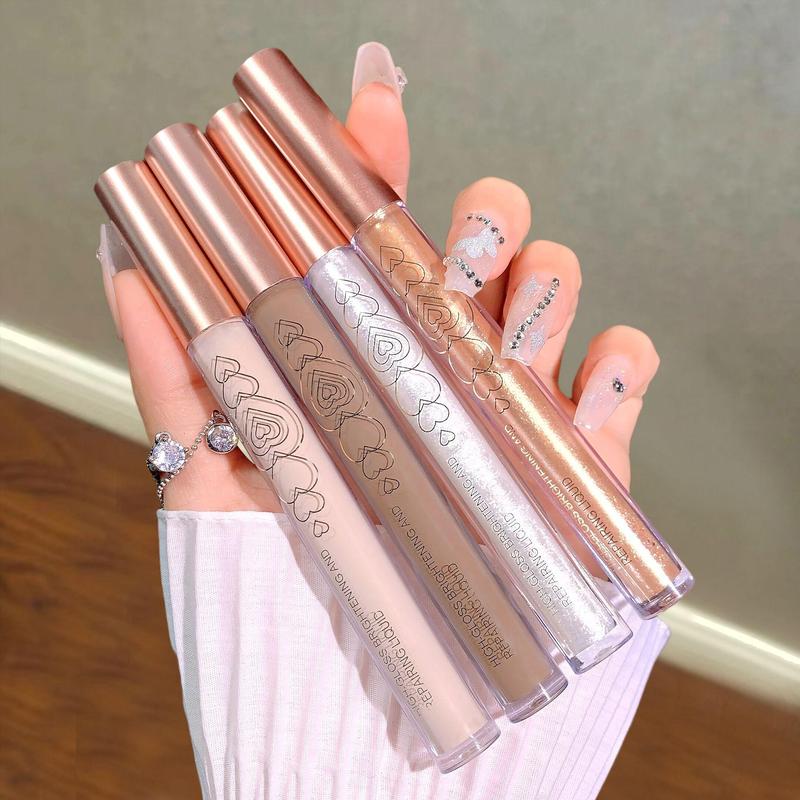 Highlight Concealer Stick, Makeup Highlighter Stick, Makeup Cream for Contouring, Highlighting, Concealing, Shadow Drawing, Portable Makeup Cream Stick 4