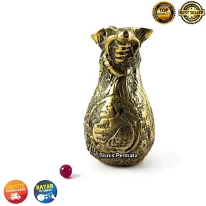 Cupu Kantong Semar Kuningan Free Batu Merah Bulet
