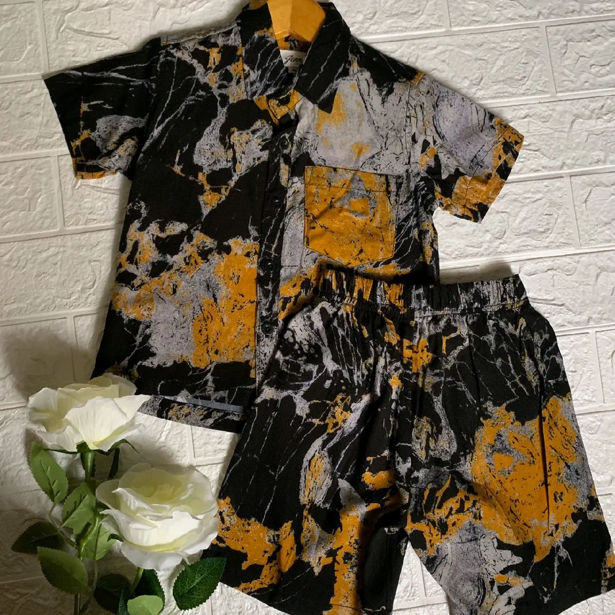 set kemeja anak hawai bahan rayon premium (6 bulan -6 thn)