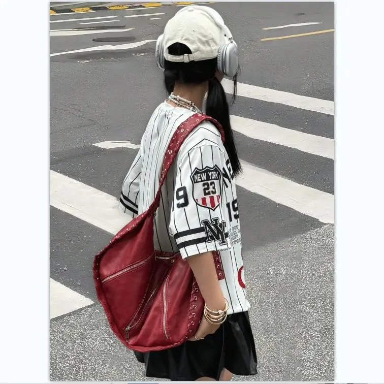 Áo Thun Thường Ngày Cho Nữ, Cổ Thuyền ngắn Tay, Họa Tiết Sọc Và In Chữ, Áo Thun Họa Tiết Áo Nữ Women Top 2