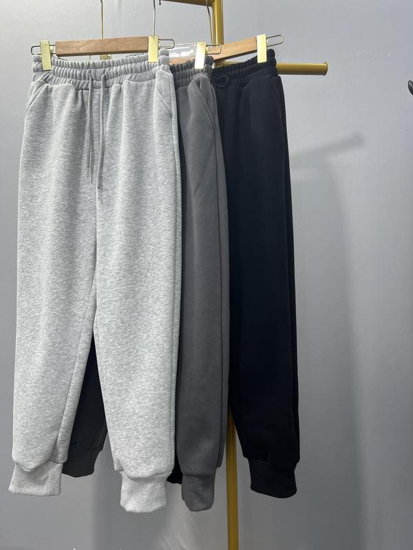 Quần Nỉ Lót Lông nữ Dáng Baggy Và Bo Gấu Ôm gọn Cạp Cao  Women