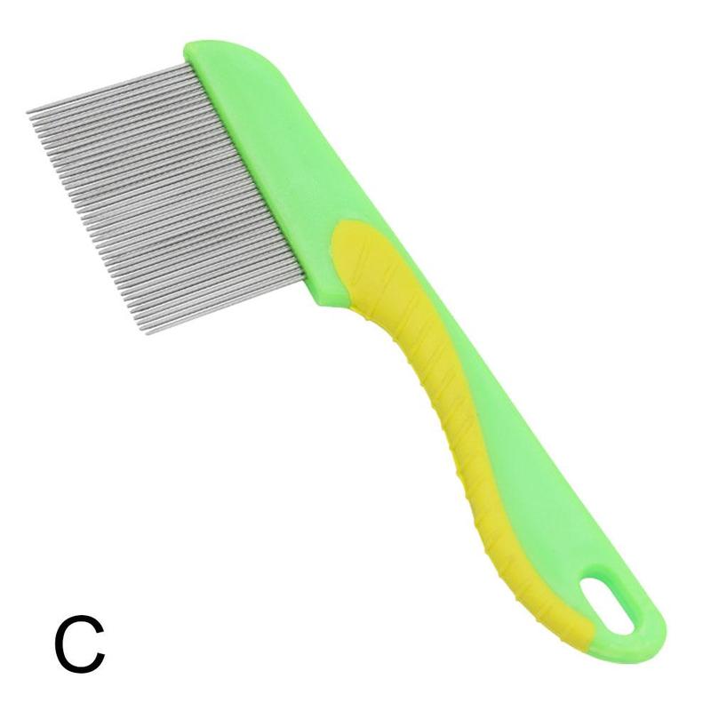 Product Introduction of Pet Flea Comb Dog Cat Hair Comb Stainless Steel Needle Comb Fur P9O2 21