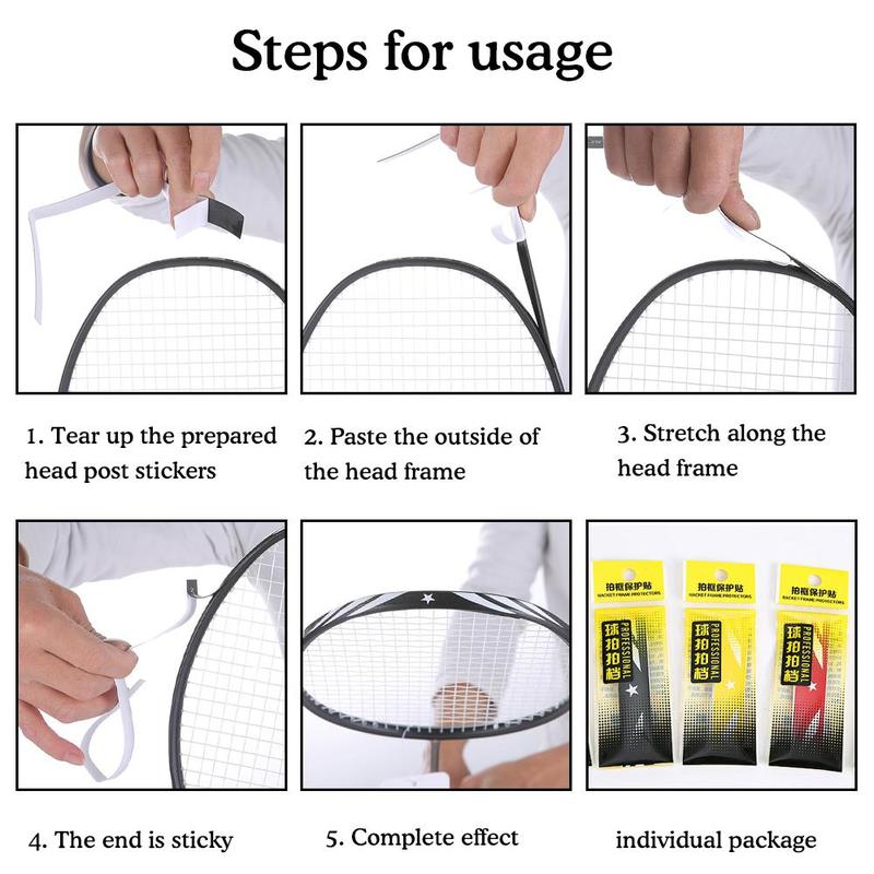 Product Introduction of Badminton Racket Head Protection Tape Attached Border Feather Tape Anti-scratch Protection E3Z8 33