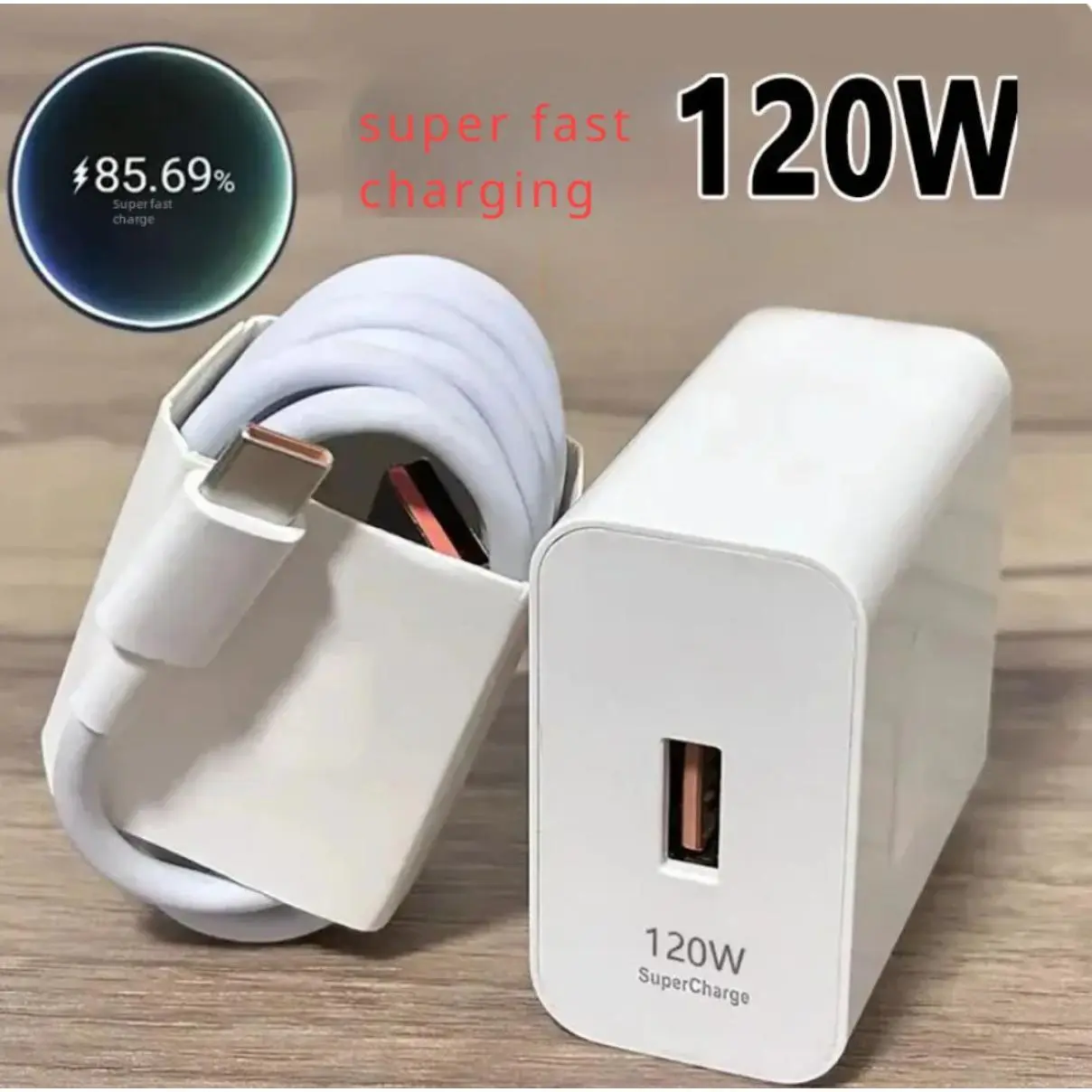 Bộ sạc siêu nhanh, 120W, Tương thích với dòng điện thoại Android, Đầu sạc nhanh, Dòng sạc nhanh 6A, Cáp dữ liệu, Thích hợp cho điện thoại di động, Dòng điện thoại di động Phụ Kiện sacnhanh  120w