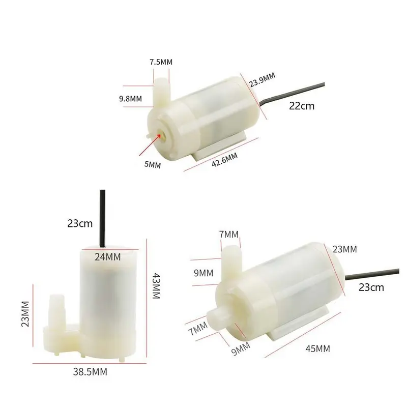 Máy Bơm Nước Nhỏ Điện Áp Thấp USB 5V, Máy Bơm Chìm Siêu Nhỏ Mini, Siêu Yên Tĩnh, Usb, Trồng Rau Thủy Canh, Đài Phun Nước Thủ Công 2