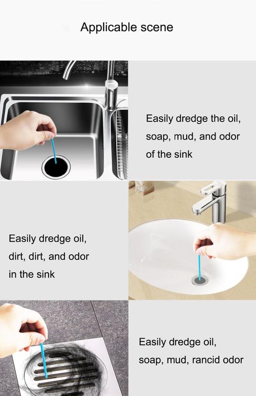 Product Introduction of แท่งทำความสะอาดท่อ, การปฏิบัติ, สำหรับการปนเปื้อนห้องอาบน้ำฝักบัว, ท่อระบายน้ำ, อ่างล้างจาน, ท่อระบายน้ำ, แท่ง Sani, แท่งทำความสะอาดท่อระบายน้ำ, การทำความสะอาดห้องครัววิเศษ 7