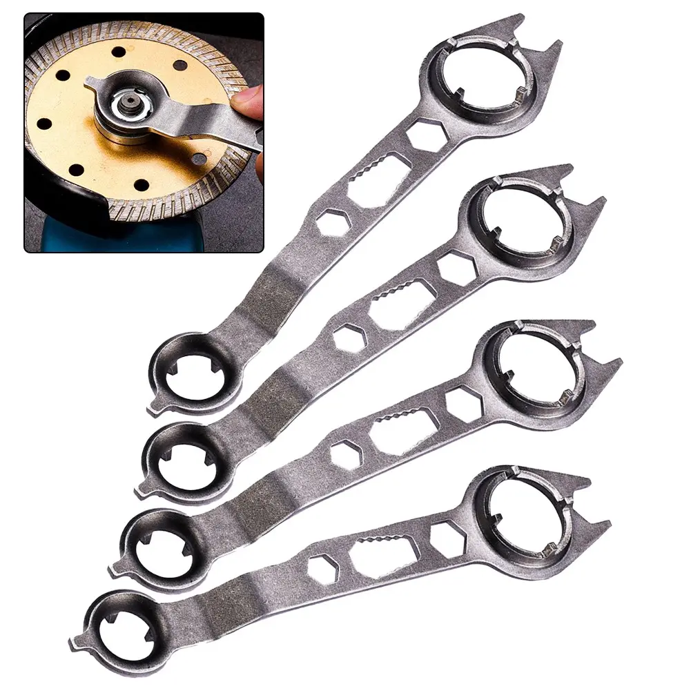 ✨HOT‼️ 4PCS Special Wrench 4 Claw for Angle Grinder Hand Tool Flange Nut Wrench
