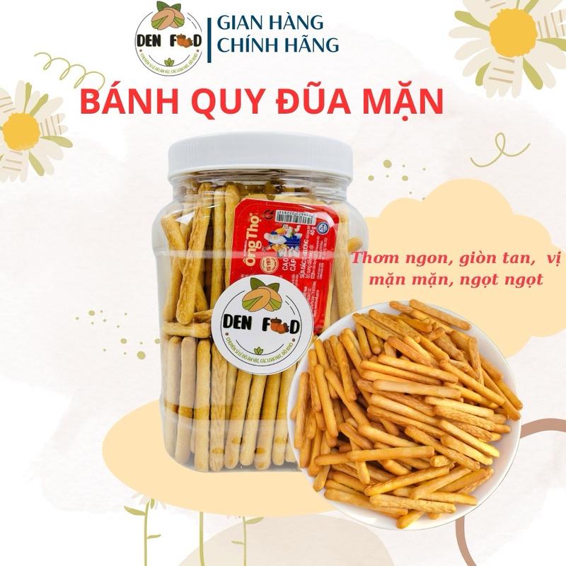 500gr Bánh quy đũa bơ sữa giòn tan, bánh que tuổi thơ, Ăn vặt Denfood Snack Nho