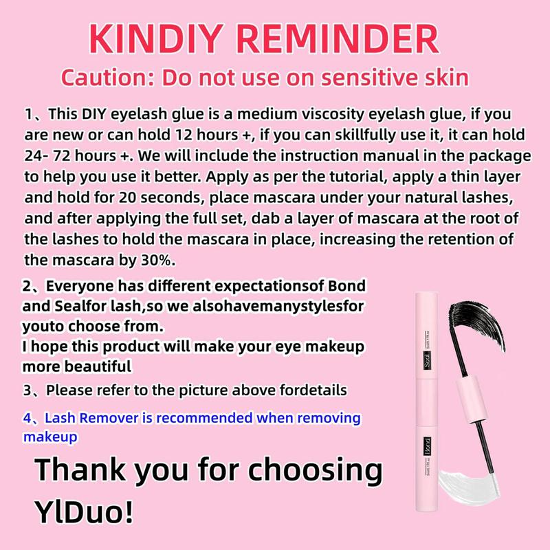 Individual False Eyelashes with Lash Bond and Seal and Lash Applicator Tool, Natural Look DIY Lash Extension Kit, Natural Curling Cluster Lashes for Eye Makeup, Summer Makeup, Valentine's Day Gift for Women, Cluster Lashes Kit 5