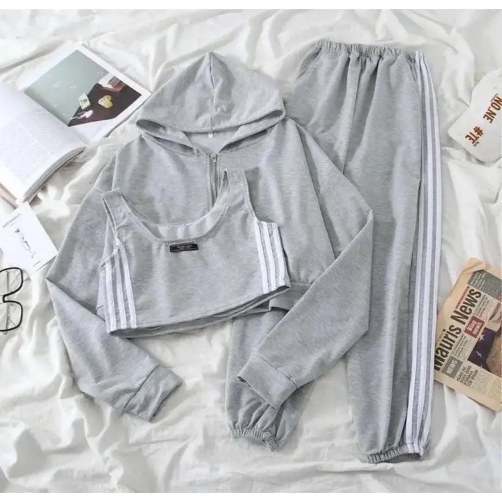 GRATIS ONGKIR [ HARGA PROMO ] (COD) SWEATER 3IN1 JOANA SPORTY SET COD - TERLARIS