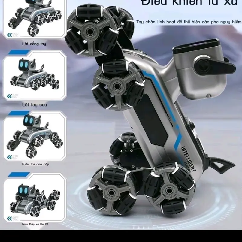 Chó robot điều khiển 8 bánh,nhạc,phun sương 5