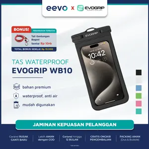 EVOGRIP WB10 Waterproof Bag Kantong Hp Anti Air Pouch Sarung Tempat Handphone Holder Hp Motor waterproof