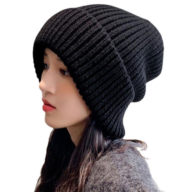 Product Introduction of High Quality Woman/Men Ladies Casual Cap Knitted Beanies Warmer Bonnet Winter Autumn Hats Female Beanie Caps 17